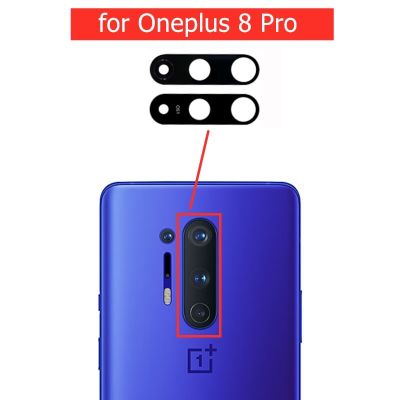 2 ชิ้นสําหรับ Oneplus 8 Pro กล้องด้านหลังเลนส์กระจกกล้องด้านหลังกระจกสําหรับ One Plus 8 Pro พร้อมอะไหล่ซ่อมกาว 3M