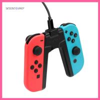 UOIGXO SHOP อุปกรณ์เสริมสำหรับ Joycon สวิตช์รูปตัววีสวิตช์ที่ชาร์จจอยควบคุมเกมที่จับที่ชาร์จที่ถือเกม