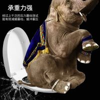 【Ready】? Squat dual-use toilet cover universal dual-use household heightened toilet cover thickened and slow down squat toilet seat