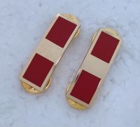 tomwang2012.PAIR U.S. Marine Corps CHIEF WARRANT OFFICER 2 (CW2) BRITE PIN ON RANK INSIGNIA BADGE golden