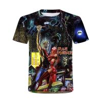 Heavy Metal Iron Maiden T-shirt Punk Festival Rock T-shirt Men 3d Printed Casual Metal Shirt Oversized Hip Hop Short Sleeve