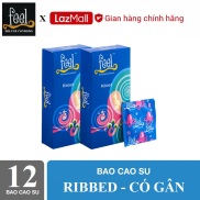 FEEL  Bộ 2 Hộp Bao cao su Feel Ribbed 12 bao - Có Gân.