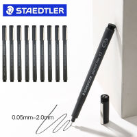 1ชิ้น STAEDTLER 308 Fineliner ไมครอนปากกาซับสีดำกันน้ำวาดร่างเครื่องหมาย Stiften ตัวอักษรปากกาสำนักงานอุปกรณ์ศิลปะ