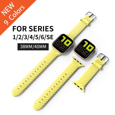 ✻☇ For Apple Watch Slim Sports Silicone Strap Band 40mm 38mm Watchband IWatch Series 1 2 3 4 5 6 SE Woman Bracelet Wriststrap