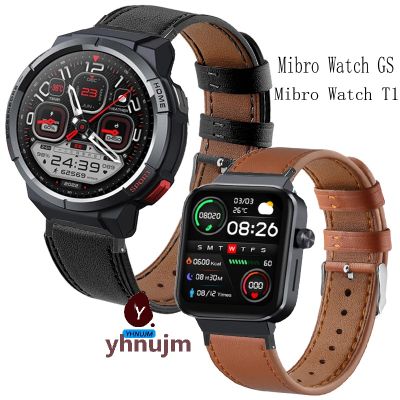 g2ydl2o สายนาฬิกาข้อมือ สายหนังวัวแท้ แบบปลดเร็ว สําหรับ Mibro Watch GS smart Watch Mibro Watch T1