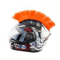 Motorcycle Punk Biker Helmet Mohawk Snow Sports Helmet Hawk for Outdoor Activity Synthetic Wig Costume