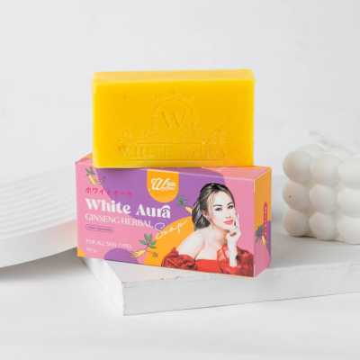 สบู่โสม ไวท์ออร่า  White Aura (สูตรใหม่) 160g