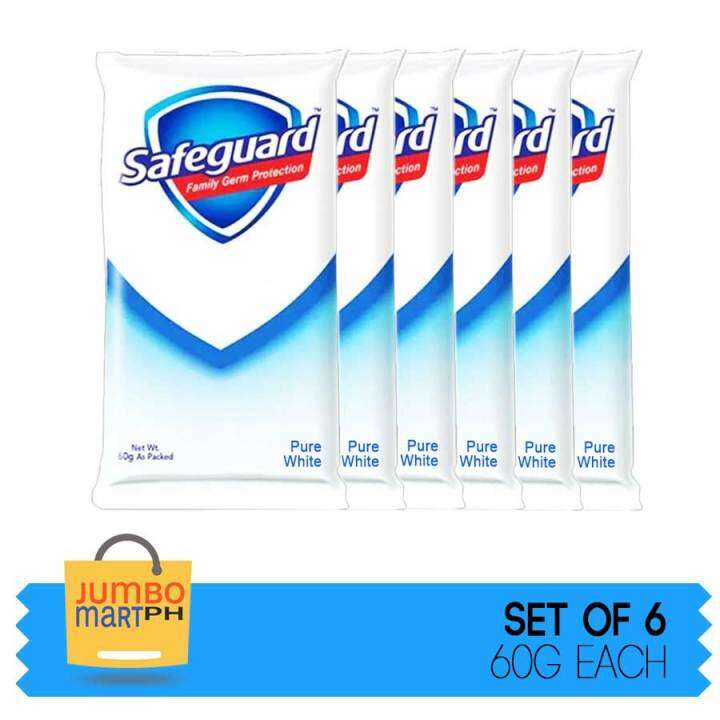 Safeguard Pure White Bath Soap 60g Set Of 6 Lazada Ph