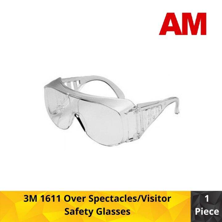 3M 1611 Over Spectacles/Visitor Safety Glasses Lazada