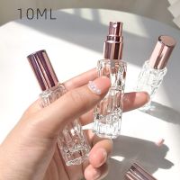 New 10ml Rose Gold Glass Portable Refillable Perfume Bottle Cosmetic Liquid Container Empty Spray Atomizer Travel Sub-bottle Travel Size Bottles Conta