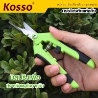 Kosso หัวตรง กรรไกรสำหรับตัดแต่งกิ่งไม้, กรรไกรตัดแต่งกิ่งอุปกรณ์ตัดแต่งกิ่งในสวนตัดแต่งต้นไม้ในบ้าน (1ชิ้น) #1301 ^FSA