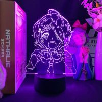 Anime Figure WONDER EGG PRIORITY Ohto Ai LED Lamp 3d Night Lamp for Kawaii Room Child Bedroom Decor Night Light Christmas Gift