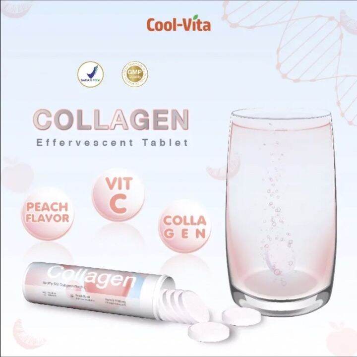 CoolVita Healthy Skin Collagen + Vitamin C (Collagen 500mg + Vitamin C