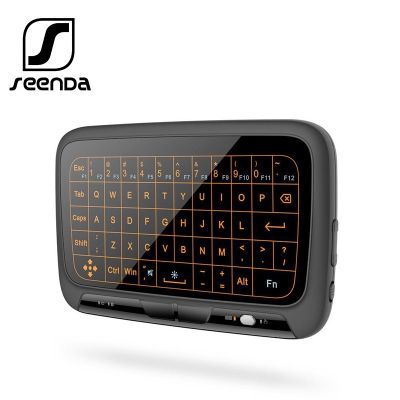 ✒✜ Seenda- คีย์บอร์ดไร้สาย ขนาดเล็ก พร้อมทัชแพดอากาศ IR เอียง สําหรับ Smart TV Android iOS และ Windows 2.4GHz