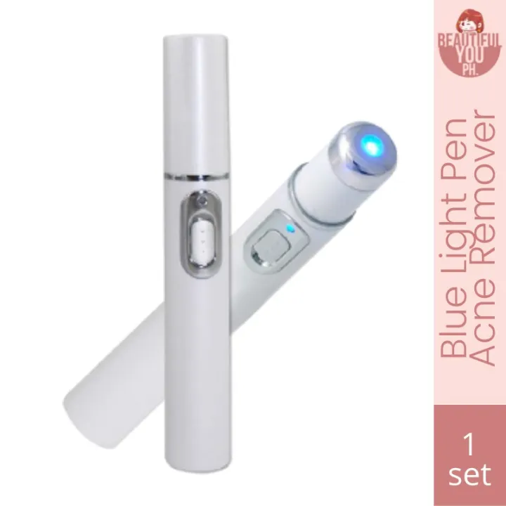 Blue Light Therapy Acne Laser Pen Facial Massager Treatment Soft Scar
