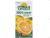 Nước cam táo ép Vfresh 42% hộp giấy lớn 1L