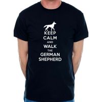 Keep Calm Walk The German Shepherd Dog Lovers Funny Mens Hot Sale RMLD