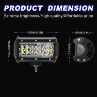 [Faster YG] 1X 5 "84W Car LED Work Light Bar Spot Flood beams Combo สำหรับรถบรรทุก SUV off-road