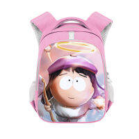 South Park New Cute Schoolbag For Children Primary School Student Cartoon Cool Burden Reduction Schoolbag Large-Capacity Backpack Wholesale