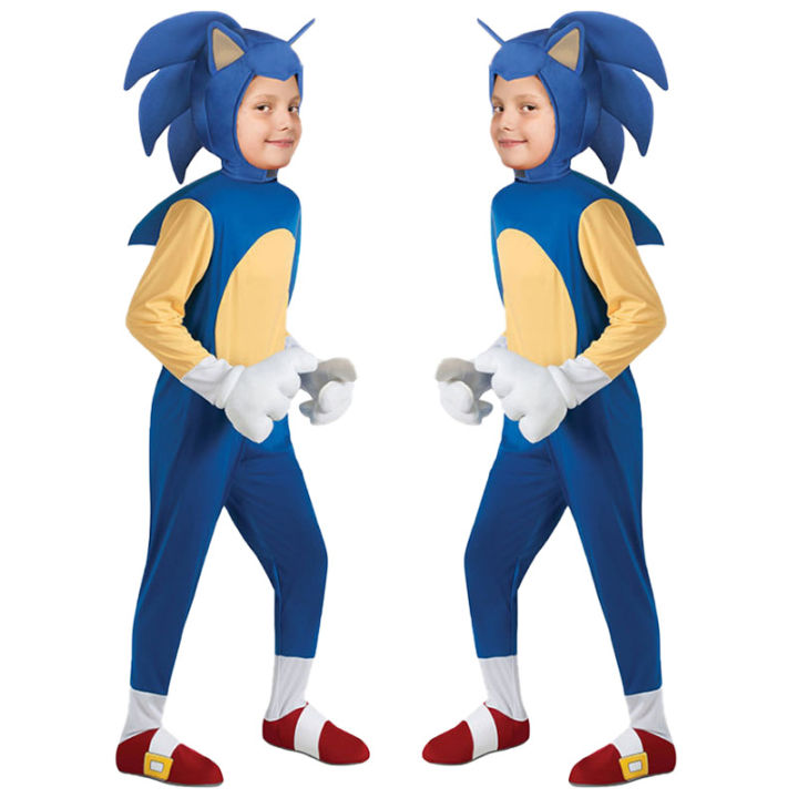 Sonic Clothes cosplay Anime Halloween sonic Hedgehog Dress up ...