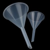 60mm 90mm Mouth Dia Laboratory Clear White Plastic Filter Funnel Laboratory Experiment Equipment Students Supplies