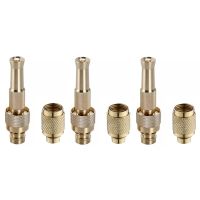 【LZ】♦▪  3X Latão Alta Pressão Lavagem De Carro Ajustável Reta Handle Mangueira Bico Jardim Ferramenta Torneira Casa Acessórios