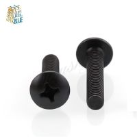 5-50Pcs TM M2M2.5 M3 M3.5 M4 M5 M6 Screws Phillips Truss Mushroom Head Bolt Black Screw Nut Drivers