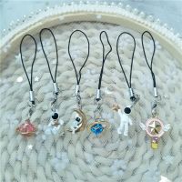 Cute Astronaut Decor Lanyards for IPhone/Samsung/Huawei Kawaii Keys Mobile Phone Headphone Strap Hanging Rope Phone Charms