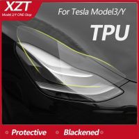 For Tesla Model 3 Y 2017-2023 TPU Blackened Headlight Taillight Foglight Protective Film Modification Black Color Changing Films