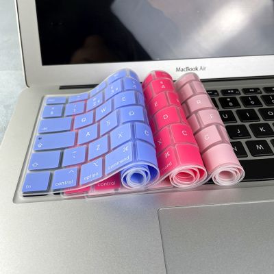 EU US-Enter Laptop Keyboard Cover For Macbook Air 13 A2337 A2179 Silicone Color waterproof Keyboard Protective Film Case