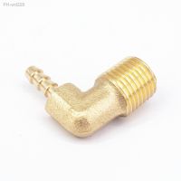 1/4 quot; NPT Male x 3/16 quot; Hose Barb Tail Elbow Brass Fuel Fitting Connector Adapter