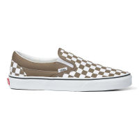 Vans รองเท้าผ้าใบ Classic Slip-On Checkerboard Color Theory | Walnut ( VN0A7Q5D1NU )