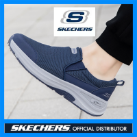 Skechers รองเท้าผ้าใบ GOwalk 5ของผู้ชาย,รองเท้าผ้าใบ ULTRA GO รองเท้าใหม่สำหรับผู้ชายไปเดิน4รองเท้าบุรุษชุดรองเท้าลำลองของผู้ชายรองเท้าใส่เดินฤดูร้อนแฟชั่นเกาหลี