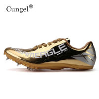 Unisex Track Field Shoes Pu Spikes Sneakers Non Slip Spikes for Running Nails Shoes Track and field comprehensive training shoes