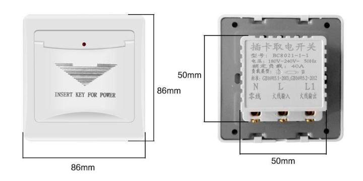 dtrade-สวิตช์บัตรสีขาวใดๆสวิตช์คีย์การ์ดของห้องพักโรงแรมใส่การ์ดใดๆเพื่อใช้พลังงาน125khz-13-56mhzตัวเลือก180-220v-40a