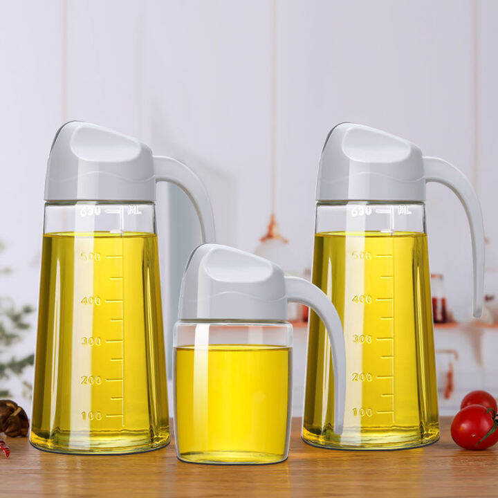 [Ready Stock]Bottle Seasoning Glass Oil Cooking Flip Cap Bottle ...