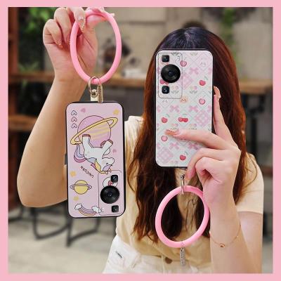 soft shell ring Phone Case For Huawei P60/P60 Pro youth advanced cartoon heat dissipation The New creative hang wrist