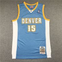 เสื้อเจอร์ซีย์ปักลาย Nba Mn Melon Anthony No. 15 Denver Nuggets 03-04ฤดูชุดบาสเก็ตบอลชุดบาสเก็ตบอลย้อนยุค