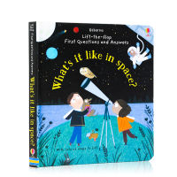 Questions and answers whats it Like in Space? Three dimensional small mechanism flipping books, childrens Enlightenment Q &amp; A, childrens Popular Science Encyclopedia picture book