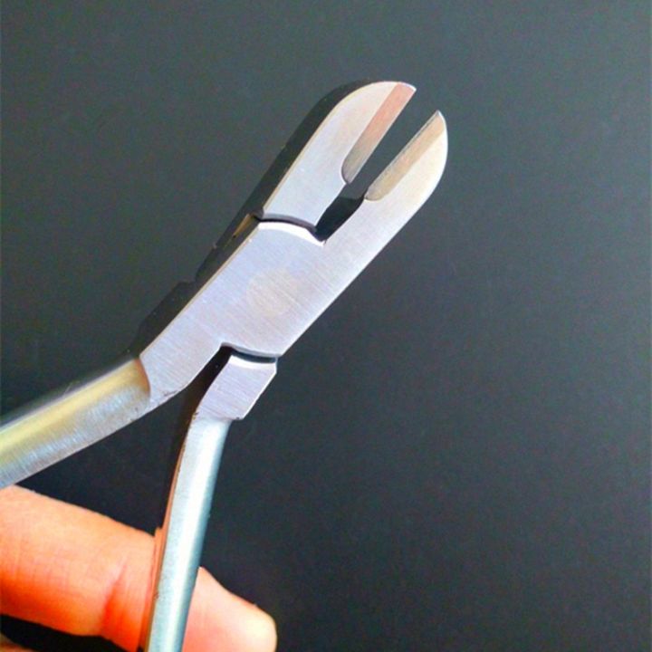 1ชิ้นเครื่องมืออุปกรณ์จัดฟันคีมเส้นใยคีมตัดลวดแข็งพร้อม-tc-สแตนเลสอุปกรณ์หมอฟันชุดคีมทันตกรรมชุดแปรงสำหรับแต่งหน้า
