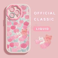 [KOLT Digital] เคสลายดอกไม้แฟชั่นสำหรับ IPhone 14 11 12 13 Pro Max XR X XS เคสนิ่มใส่โทรศัพท์ซิลิโคน