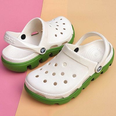 CODjoxhz895 Crocs Duet Sport Clog Mens shoes couple sandals slippers(FREE JIBBITZ WOVEN BAG)TH