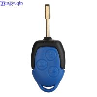 jingyuqin 3 Buttons Transit Connect Set Remote Car Key Shell Cover For Ford Transit Blue Case