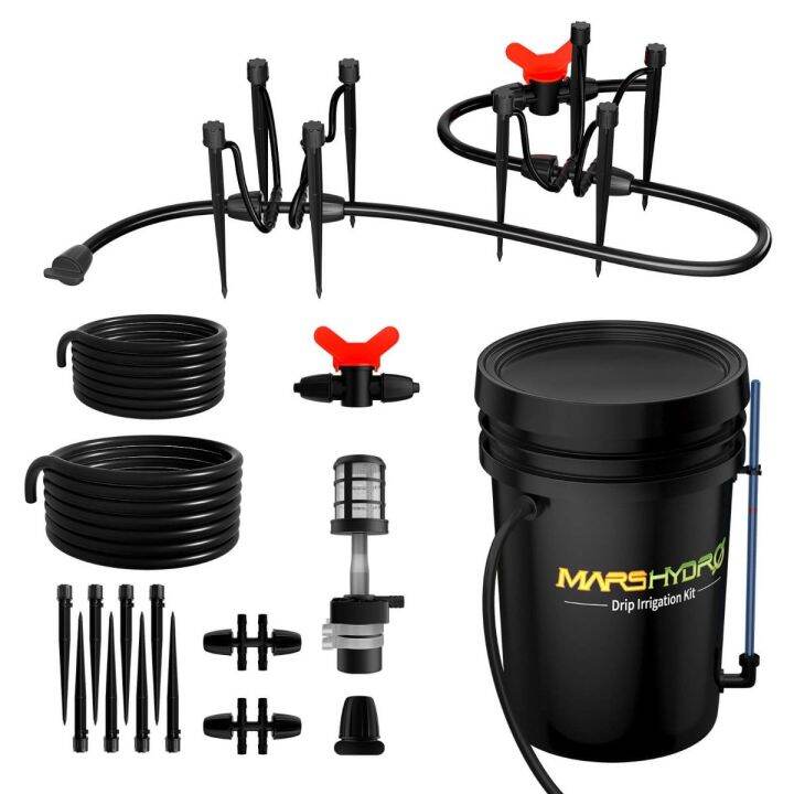 ส่งฟรี-mars-hydro-drip-irrigation-kit-5-gallon-bucket-watering-system-ระบบรดน้ำอัตโนมัติ-mars-hydro