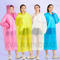 EVA เสื้อกันฝนแฟชั่น สไตล์เกาหลี Rain coats กันน้ำ แบบหนา