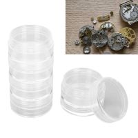 【YF】 1.5 Inch 5 Layer Watch Parts Storage Box Transparent Screw Component Movement Container Organizer Watchmaker Repair Tool