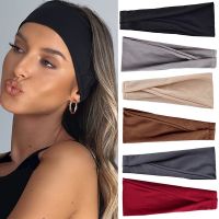 【YF】 Solid Color Elastic Hair Bands Yoga Headband For Women Fashion Turban Makeup Hoop Headwrap Accessories Wholesale