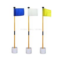 Free shipping Golf Hole flag Green Backyard Practice Golf Hole Pole Cup Flag Stick Flagstick Golf Training Aids For Golfer Gift