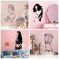 ☂☈ Sexy Lady Woman Decorative Wall Sticker Home Decor For Living Room Bedroom Removable Wall Art Decoration