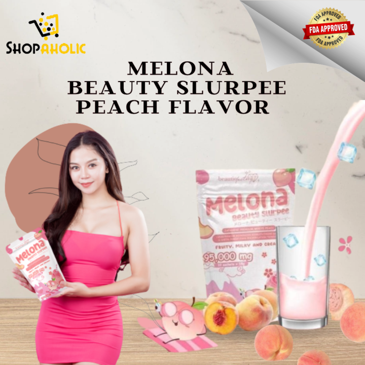 MELONA BEAUTY SLURPEE (PEACH FLAVOR) Beautie Factory Collagen Japan